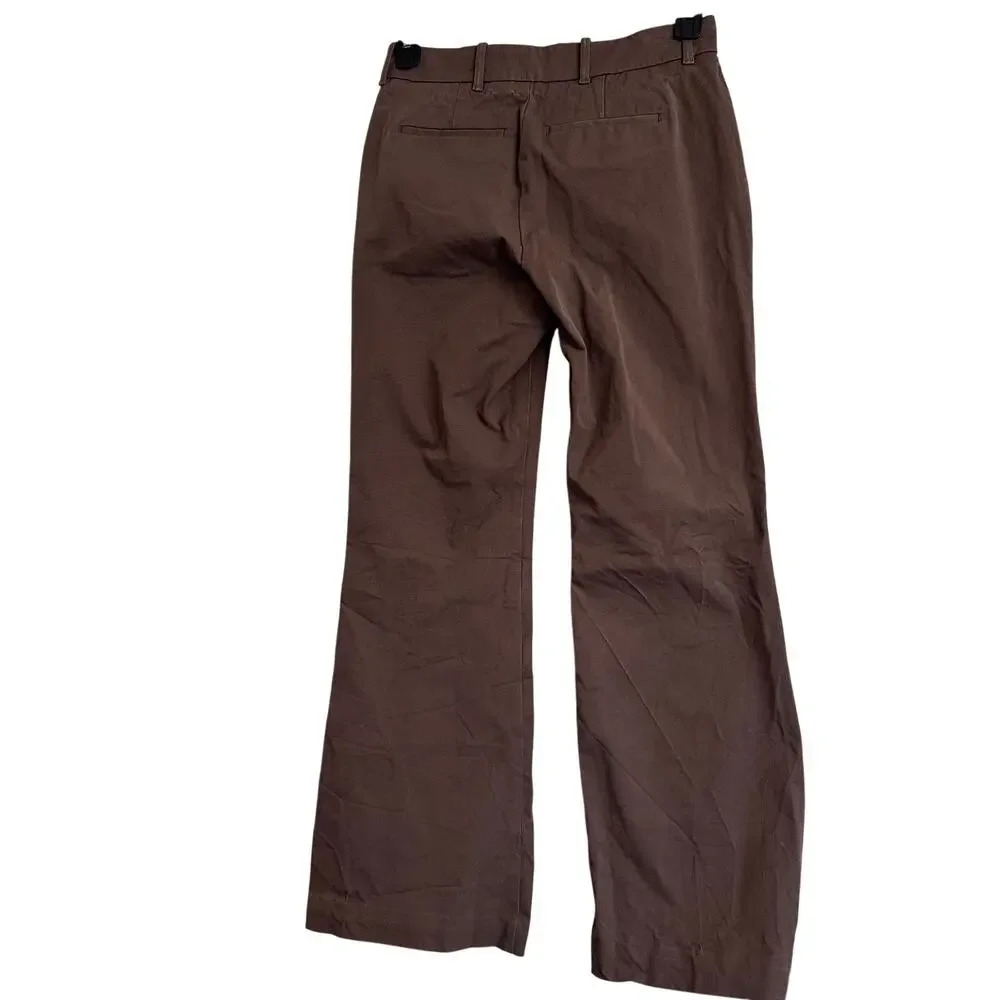 Everlane Mocha Brown Bi Stretch Flare Trouser Pants Womens 6‎ Office Minimalist